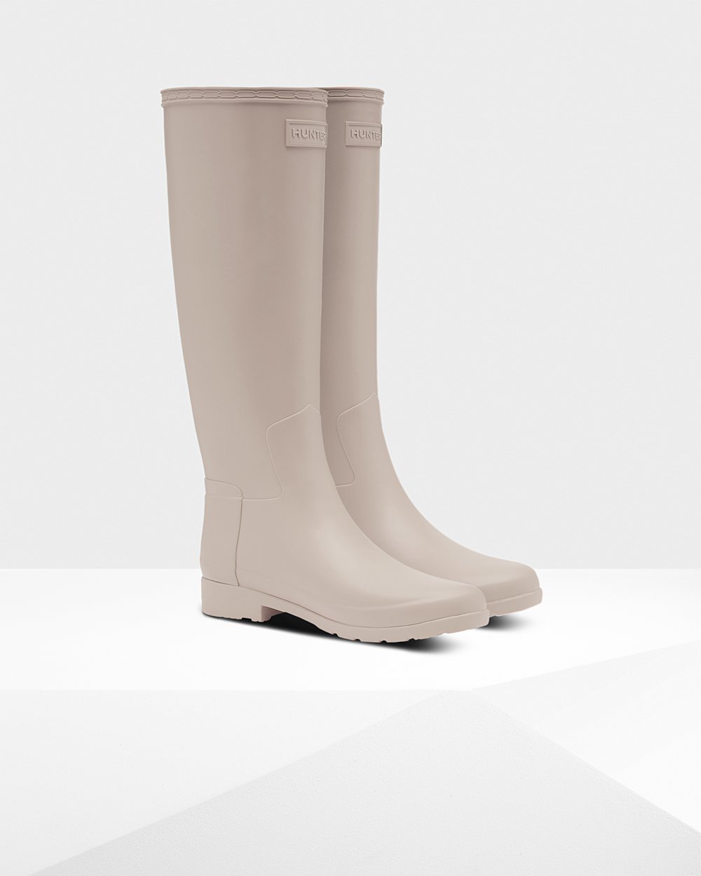 Womens Hunter Refined Slim Fit - Tall Rain Boots Grey - 9216-KUMCR